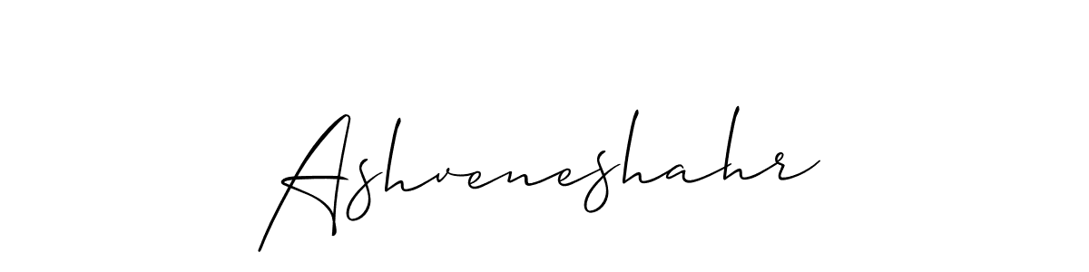 Design your own signature with our free online signature maker. With this signature software, you can create a handwritten (Allison_Script) signature for name Ashveneshahr. Ashveneshahr signature style 2 images and pictures png