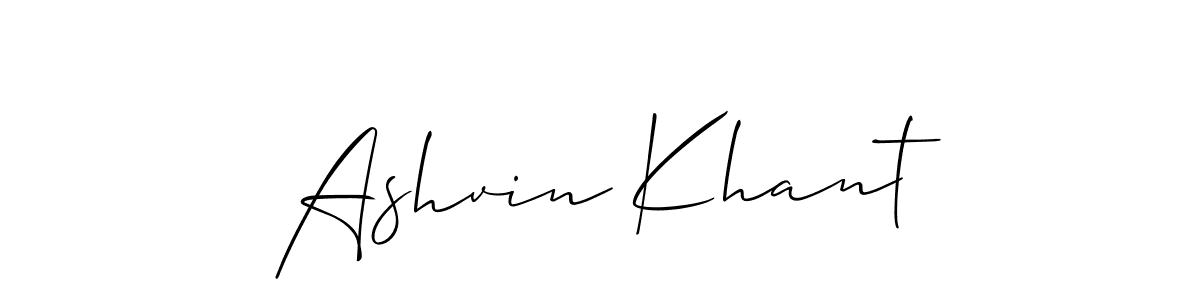 if you are searching for the best signature style for your name Ashvin Khant. so please give up your signature search. here we have designed multiple signature styles  using Allison_Script. Ashvin Khant signature style 2 images and pictures png