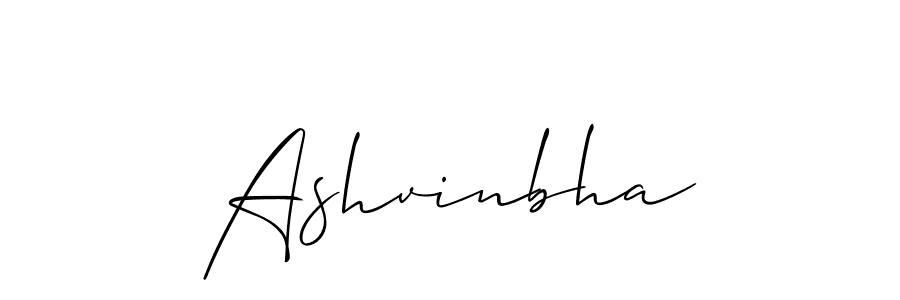 Create a beautiful signature design for name Ashvinbha. With this signature (Allison_Script) fonts, you can make a handwritten signature for free. Ashvinbha signature style 2 images and pictures png