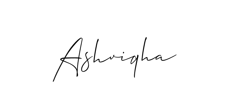 How to make Ashviqha signature? Allison_Script is a professional autograph style. Create handwritten signature for Ashviqha name. Ashviqha signature style 2 images and pictures png