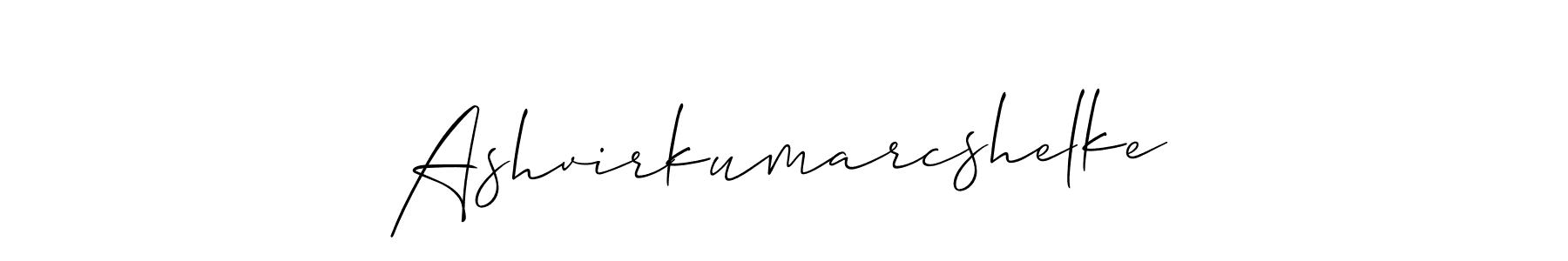 How to Draw Ashvirkumarcshelke signature style? Allison_Script is a latest design signature styles for name Ashvirkumarcshelke. Ashvirkumarcshelke signature style 2 images and pictures png