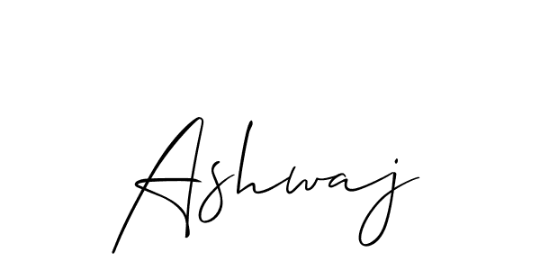 Create a beautiful signature design for name Ashwaj. With this signature (Allison_Script) fonts, you can make a handwritten signature for free. Ashwaj signature style 2 images and pictures png