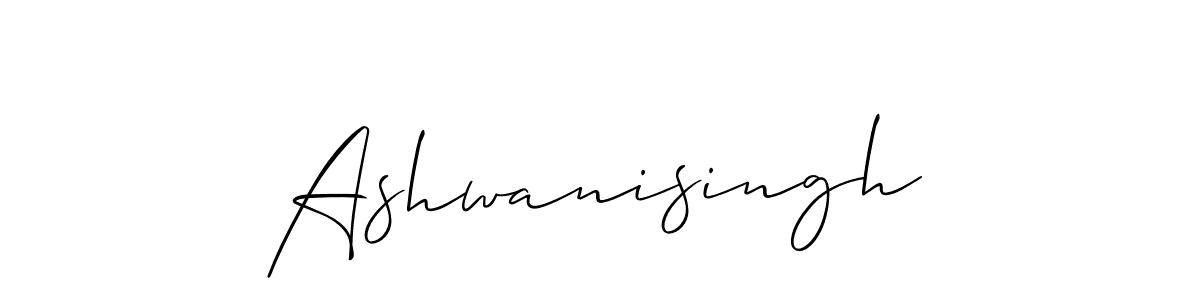 Use a signature maker to create a handwritten signature online. With this signature software, you can design (Allison_Script) your own signature for name Ashwanisingh. Ashwanisingh signature style 2 images and pictures png