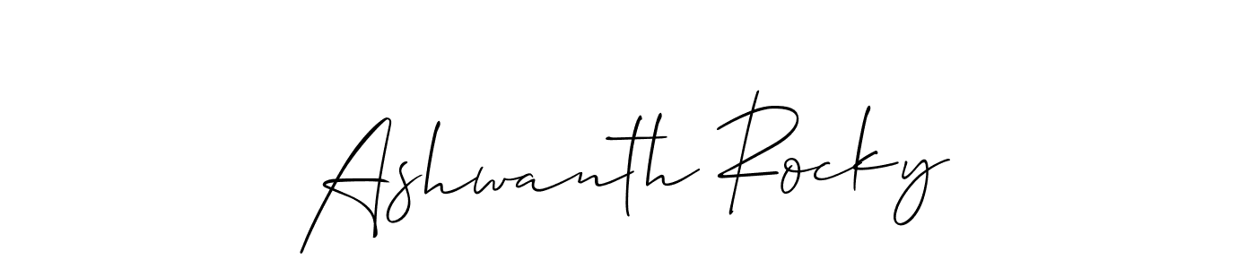 How to Draw Ashwanth Rocky signature style? Allison_Script is a latest design signature styles for name Ashwanth Rocky. Ashwanth Rocky signature style 2 images and pictures png