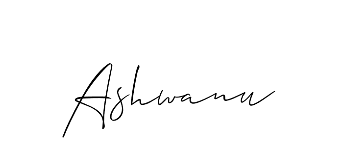 Also we have Ashwanu name is the best signature style. Create professional handwritten signature collection using Allison_Script autograph style. Ashwanu signature style 2 images and pictures png