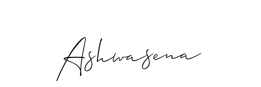 Similarly Allison_Script is the best handwritten signature design. Signature creator online .You can use it as an online autograph creator for name Ashwasena. Ashwasena signature style 2 images and pictures png