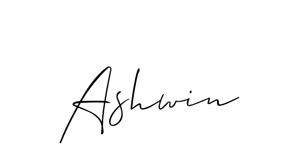 Design your own signature with our free online signature maker. With this signature software, you can create a handwritten (Allison_Script) signature for name Ashwin. Ashwin signature style 2 images and pictures png