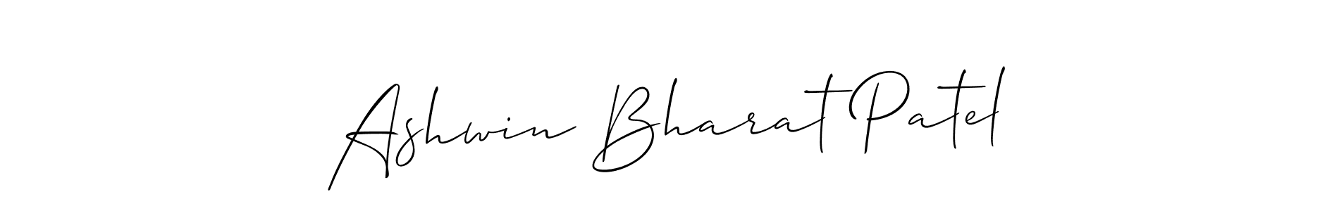 Allison_Script is a professional signature style that is perfect for those who want to add a touch of class to their signature. It is also a great choice for those who want to make their signature more unique. Get Ashwin Bharat Patel name to fancy signature for free. Ashwin Bharat Patel signature style 2 images and pictures png