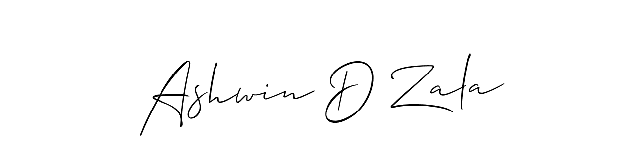 How to make Ashwin D Zala signature? Allison_Script is a professional autograph style. Create handwritten signature for Ashwin D Zala name. Ashwin D Zala signature style 2 images and pictures png