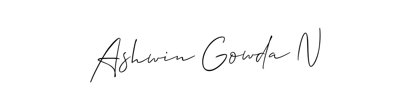 See photos of Ashwin Gowda N official signature by Spectra . Check more albums & portfolios. Read reviews & check more about Allison_Script font. Ashwin Gowda N signature style 2 images and pictures png