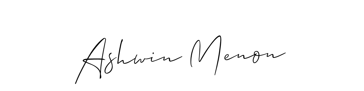 Also we have Ashwin Menon name is the best signature style. Create professional handwritten signature collection using Allison_Script autograph style. Ashwin Menon signature style 2 images and pictures png