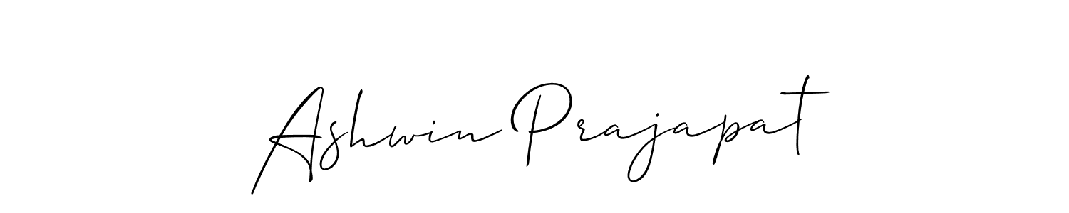 Use a signature maker to create a handwritten signature online. With this signature software, you can design (Allison_Script) your own signature for name Ashwin Prajapat. Ashwin Prajapat signature style 2 images and pictures png