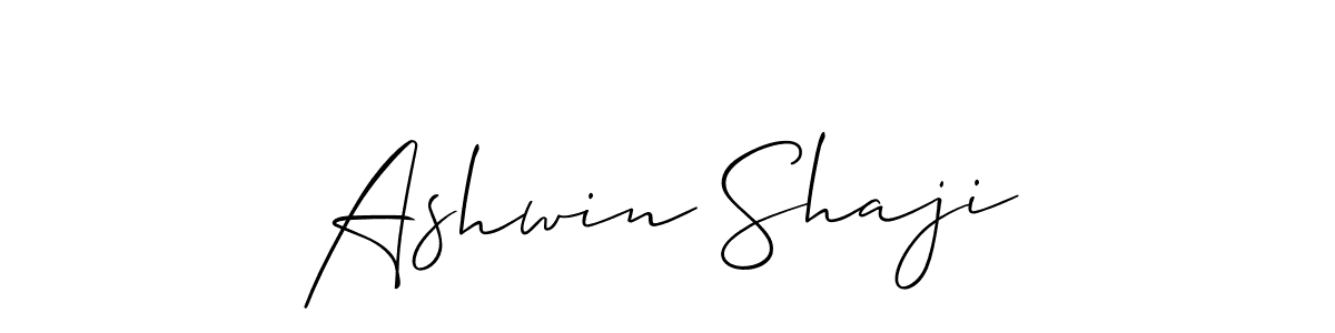 Ashwin Shaji stylish signature style. Best Handwritten Sign (Allison_Script) for my name. Handwritten Signature Collection Ideas for my name Ashwin Shaji. Ashwin Shaji signature style 2 images and pictures png