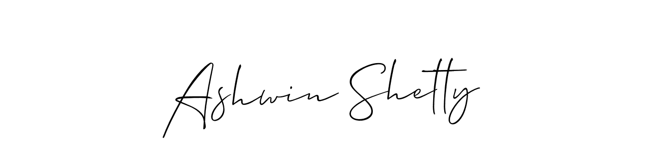 How to make Ashwin Shetty name signature. Use Allison_Script style for creating short signs online. This is the latest handwritten sign. Ashwin Shetty signature style 2 images and pictures png