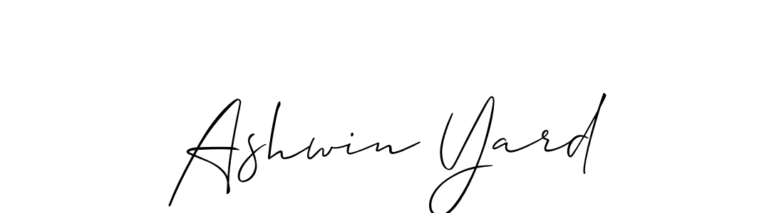 You can use this online signature creator to create a handwritten signature for the name Ashwin Yard. This is the best online autograph maker. Ashwin Yard signature style 2 images and pictures png