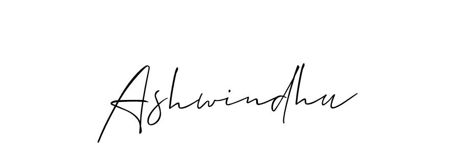 Use a signature maker to create a handwritten signature online. With this signature software, you can design (Allison_Script) your own signature for name Ashwindhu. Ashwindhu signature style 2 images and pictures png