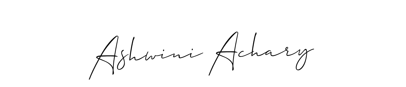 Once you've used our free online signature maker to create your best signature Allison_Script style, it's time to enjoy all of the benefits that Ashwini Achary name signing documents. Ashwini Achary signature style 2 images and pictures png