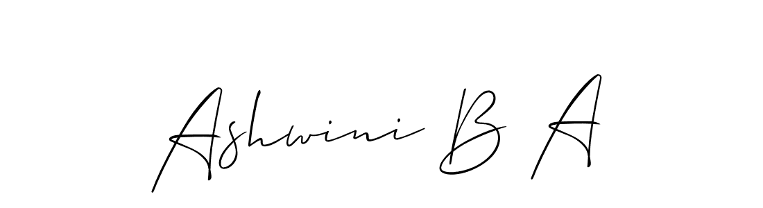 Once you've used our free online signature maker to create your best signature Allison_Script style, it's time to enjoy all of the benefits that Ashwini B A name signing documents. Ashwini B A signature style 2 images and pictures png