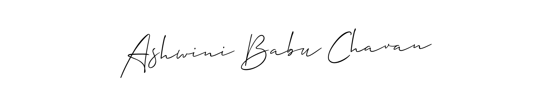 Design your own signature with our free online signature maker. With this signature software, you can create a handwritten (Allison_Script) signature for name Ashwini Babu Chavan. Ashwini Babu Chavan signature style 2 images and pictures png