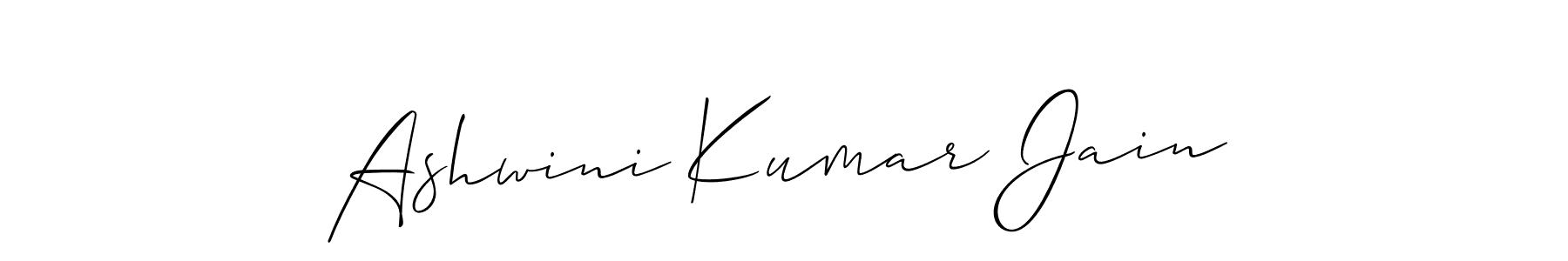 You should practise on your own different ways (Allison_Script) to write your name (Ashwini Kumar Jain) in signature. don't let someone else do it for you. Ashwini Kumar Jain signature style 2 images and pictures png