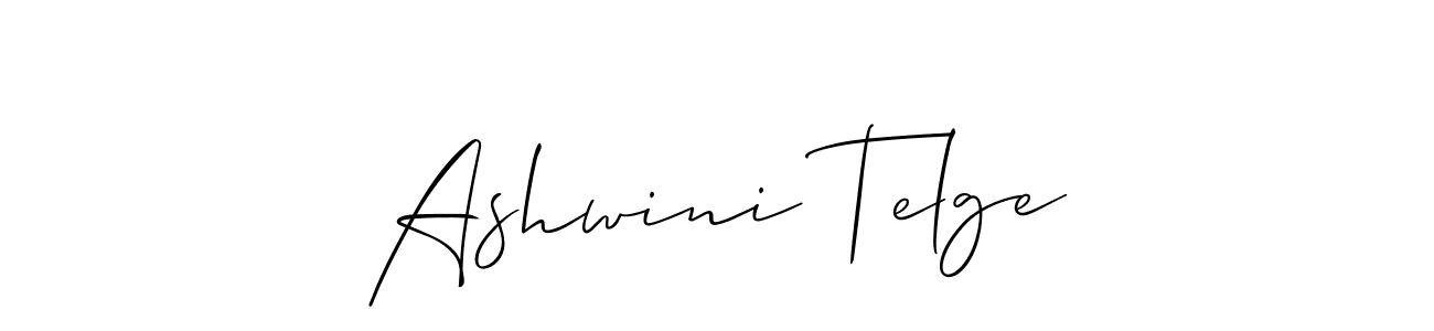 Ashwini Telge stylish signature style. Best Handwritten Sign (Allison_Script) for my name. Handwritten Signature Collection Ideas for my name Ashwini Telge. Ashwini Telge signature style 2 images and pictures png
