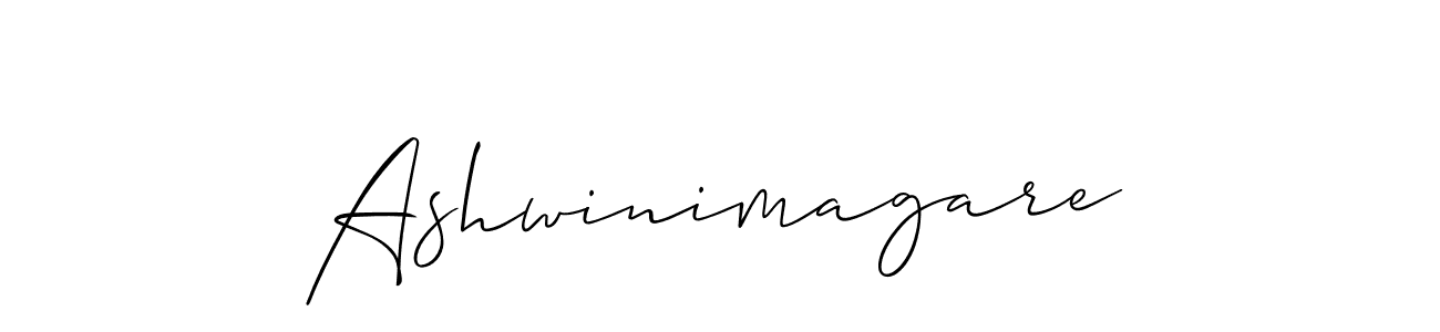 How to make Ashwinimagare signature? Allison_Script is a professional autograph style. Create handwritten signature for Ashwinimagare name. Ashwinimagare signature style 2 images and pictures png