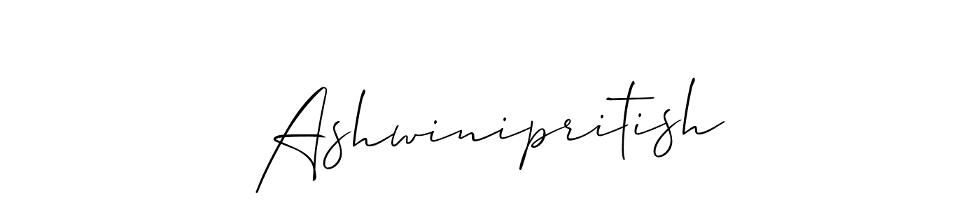 Also we have Ashwinipritish name is the best signature style. Create professional handwritten signature collection using Allison_Script autograph style. Ashwinipritish signature style 2 images and pictures png