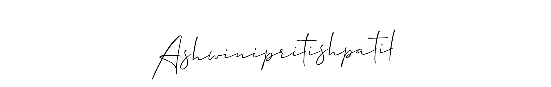 if you are searching for the best signature style for your name Ashwinipritishpatil. so please give up your signature search. here we have designed multiple signature styles  using Allison_Script. Ashwinipritishpatil signature style 2 images and pictures png