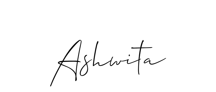 Also we have Ashwita name is the best signature style. Create professional handwritten signature collection using Allison_Script autograph style. Ashwita signature style 2 images and pictures png