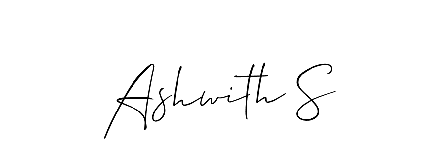 You can use this online signature creator to create a handwritten signature for the name Ashwith S. This is the best online autograph maker. Ashwith S signature style 2 images and pictures png