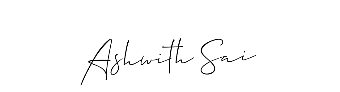 if you are searching for the best signature style for your name Ashwith Sai. so please give up your signature search. here we have designed multiple signature styles  using Allison_Script. Ashwith Sai signature style 2 images and pictures png