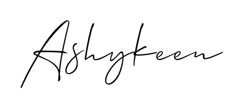 Designed for modern professionals: Ashykeen name signature crafted with Allison_Script script. Ready for digital PDF workflows. Ashykeen signature style 2 images and pictures png