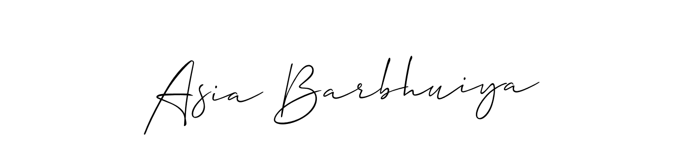 Asia Barbhuiya stylish signature style. Best Handwritten Sign (Allison_Script) for my name. Handwritten Signature Collection Ideas for my name Asia Barbhuiya. Asia Barbhuiya signature style 2 images and pictures png