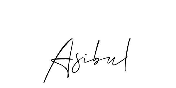 Use a signature maker to create a handwritten signature online. With this signature software, you can design (Allison_Script) your own signature for name Asibul. Asibul signature style 2 images and pictures png