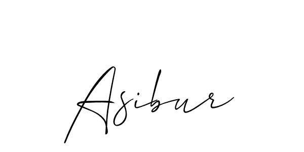 Make a beautiful signature design for name Asibur. With this signature (Allison_Script) style, you can create a handwritten signature for free. Asibur signature style 2 images and pictures png