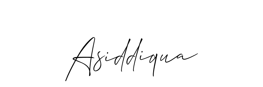 Also we have Asiddiqua name is the best signature style. Create professional handwritten signature collection using Allison_Script autograph style. Asiddiqua signature style 2 images and pictures png