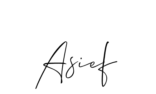 Make a short Asief signature style. Manage your documents anywhere anytime using Allison_Script. Create and add eSignatures, submit forms, share and send files easily. Asief signature style 2 images and pictures png