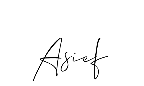 How to make Asief signature? Allison_Script is a professional autograph style. Create handwritten signature for Asief name. Asief signature style 2 images and pictures png