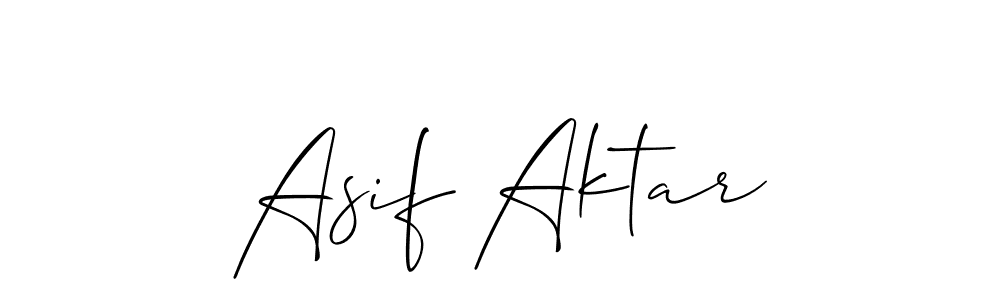 The best way (Allison_Script) to make a short signature is to pick only two or three words in your name. The name Asif Aktar include a total of six letters. For converting this name. Asif Aktar signature style 2 images and pictures png