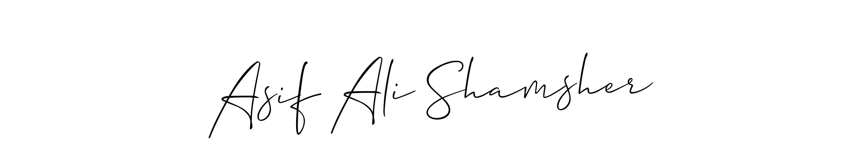 Make a beautiful signature design for name Asif Ali Shamsher. Use this online signature maker to create a handwritten signature for free. Asif Ali Shamsher signature style 2 images and pictures png