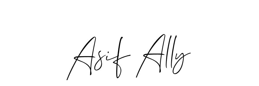 You should practise on your own different ways (Allison_Script) to write your name (Asif Ally) in signature. don't let someone else do it for you. Asif Ally signature style 2 images and pictures png