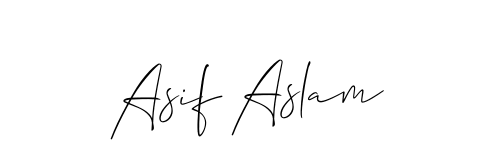 The best way (Allison_Script) to make a short signature is to pick only two or three words in your name. The name Asif Aslam include a total of six letters. For converting this name. Asif Aslam signature style 2 images and pictures png