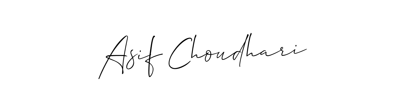 How to make Asif Choudhari signature? Allison_Script is a professional autograph style. Create handwritten signature for Asif Choudhari name. Asif Choudhari signature style 2 images and pictures png