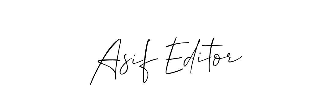 How to Draw Asif Editor signature style? Allison_Script is a latest design signature styles for name Asif Editor. Asif Editor signature style 2 images and pictures png