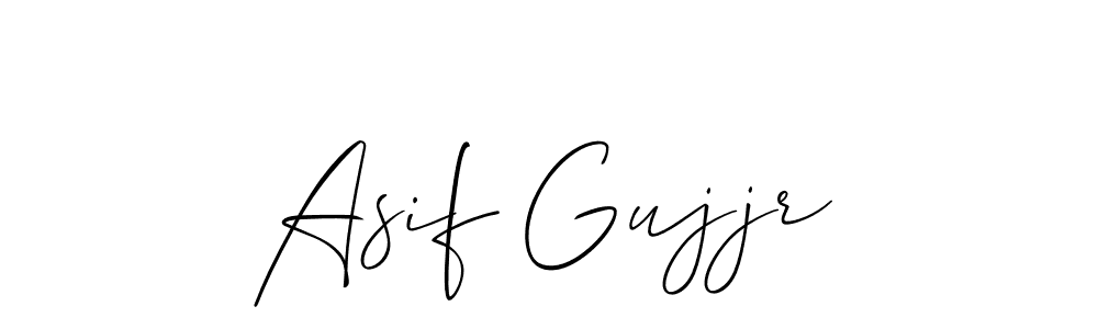 Use a signature maker to create a handwritten signature online. With this signature software, you can design (Allison_Script) your own signature for name Asif Gujjr. Asif Gujjr signature style 2 images and pictures png