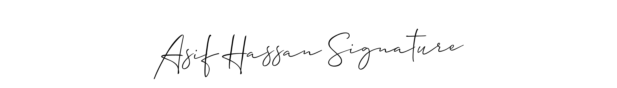 Design your own signature with our free online signature maker. With this signature software, you can create a handwritten (Allison_Script) signature for name Asif Hassan Signature. Asif Hassan Signature signature style 2 images and pictures png