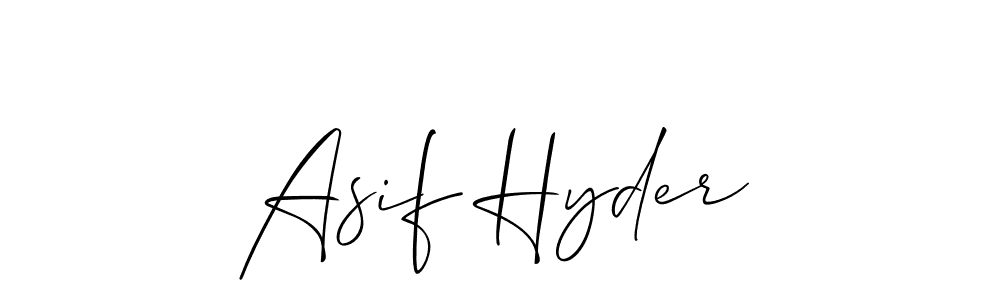 if you are searching for the best signature style for your name Asif Hyder. so please give up your signature search. here we have designed multiple signature styles  using Allison_Script. Asif Hyder signature style 2 images and pictures png
