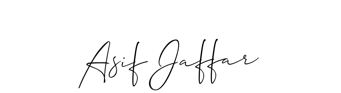 Use a signature maker to create a handwritten signature online. With this signature software, you can design (Allison_Script) your own signature for name Asif Jaffar. Asif Jaffar signature style 2 images and pictures png