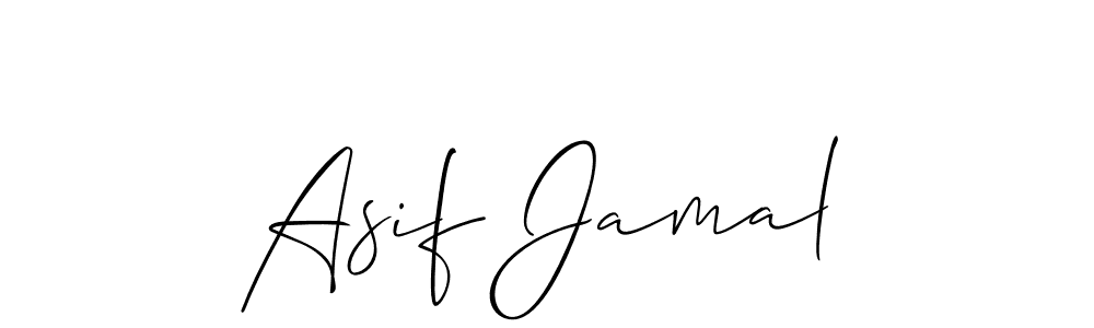 Use a signature maker to create a handwritten signature online. With this signature software, you can design (Allison_Script) your own signature for name Asif Jamal. Asif Jamal signature style 2 images and pictures png