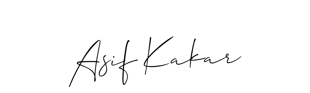 Create a beautiful signature design for name Asif Kakar. With this signature (Allison_Script) fonts, you can make a handwritten signature for free. Asif Kakar signature style 2 images and pictures png